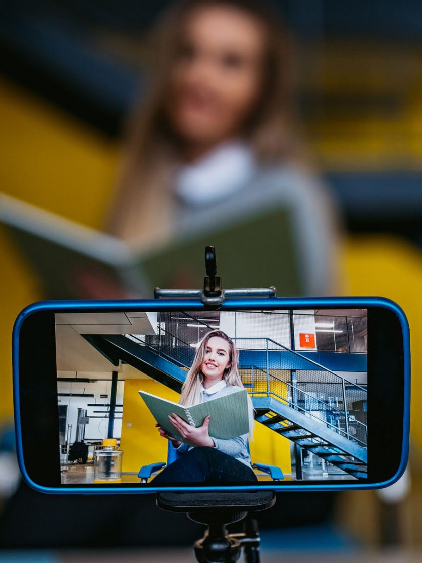 Filming on mobile phone